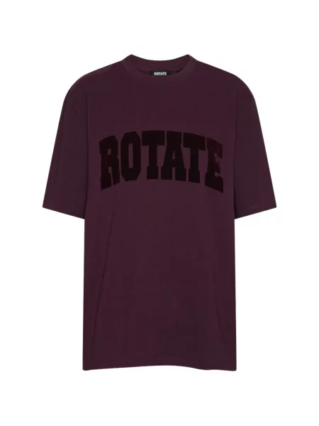 Tricou Rotate Birger Christensen cu decolteu rotund violet
