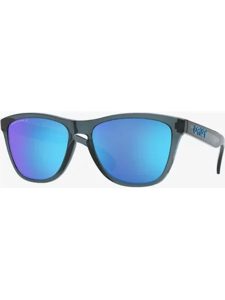 Okulary przeciwsłoneczne Oakley Frogskins Crystal Black z soczewkami polaryzacyjnymi Prizm Sapphire czarne