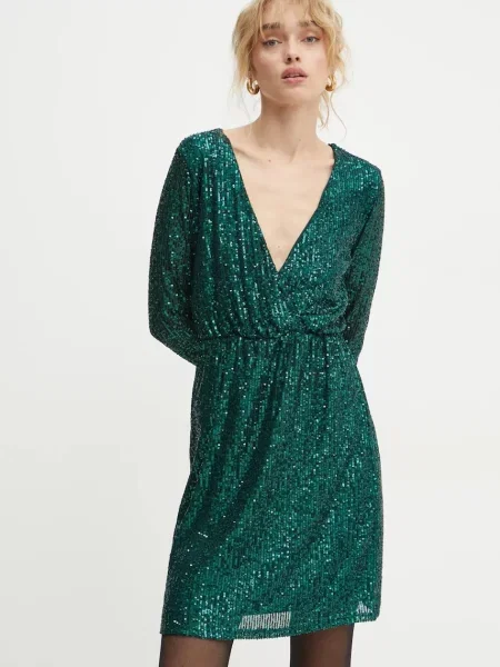 Рокля Morgan RNINOU къса разкроена RNINOU зелено