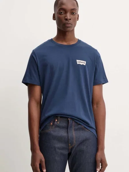 Levi's t-shirt ανδρικό GRAPHIC CREWNECK μπλε