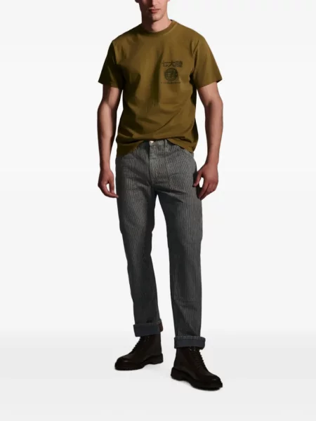 Pantaloni Seven cu dungi albastru