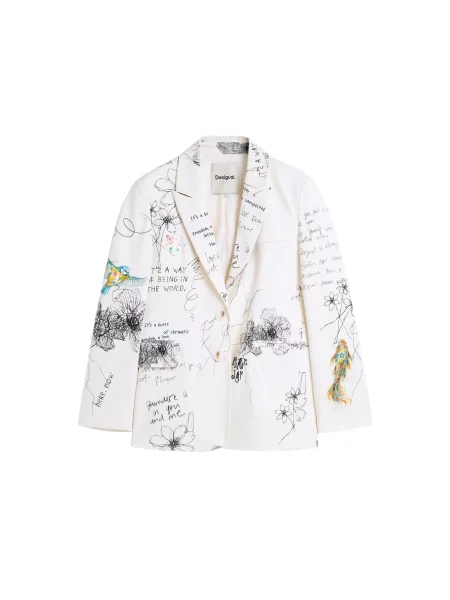 Desigual Sacou mai multe culori alb