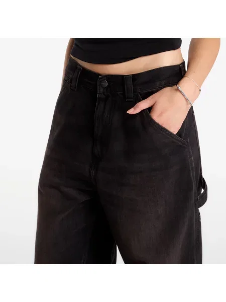 Дънки Carhartt WIP OG Single Knee Pant Black Tobacco Used Wash XS черно