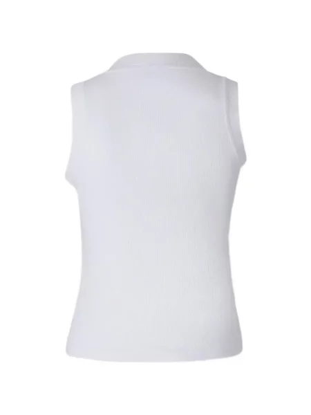 Top Off-white cu imagine alb
