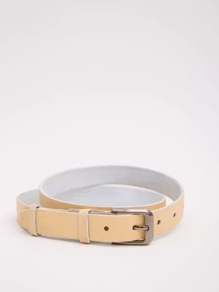 Ремень Ager с ремешками бежевый