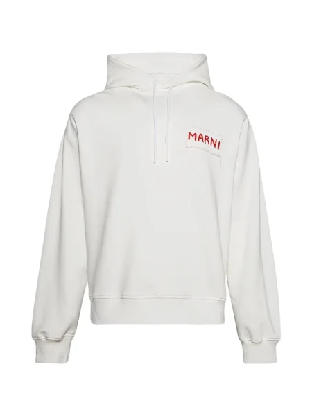 Hanorac cu glugă Marni alb