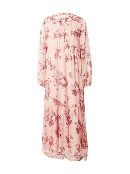 VILA Rochie MADIA auriu / roz pal / roșu pastel / natural alb