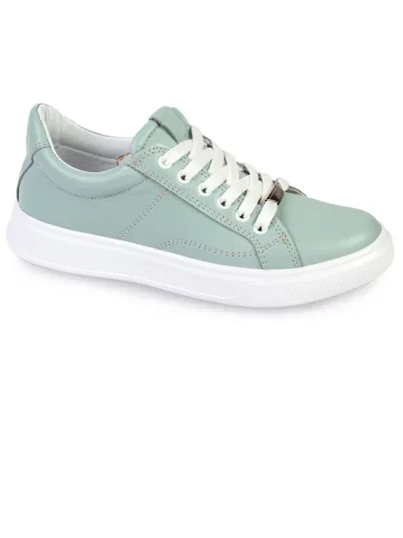 Кожаные кеды Modamilano зеленые