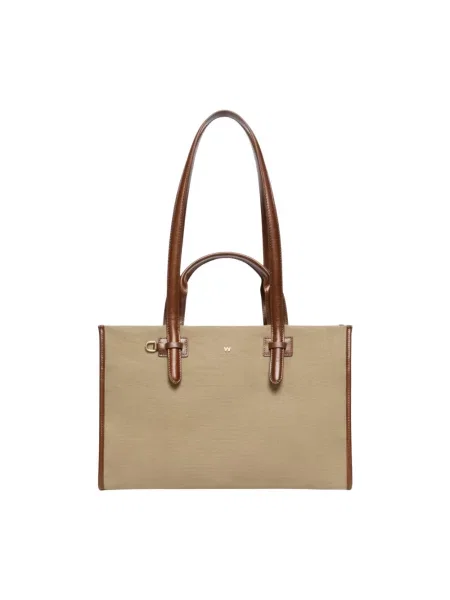 Torba podróżna Weekend Max Mara beżowa