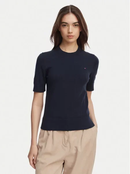 Tommy Hilfiger Pulover Mornarsko modra