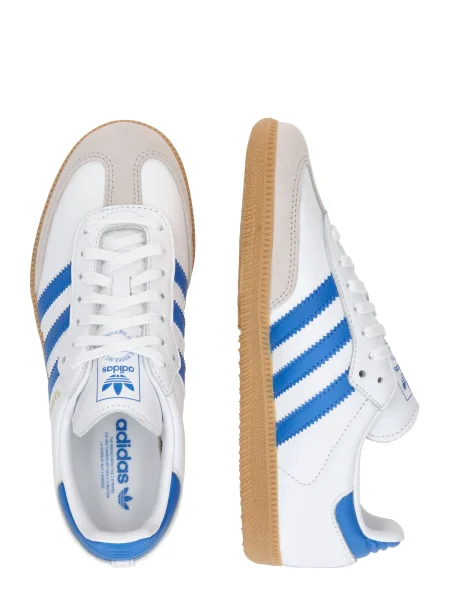 ADIDAS ORIGINALS Nízke tenisky SAMBA / tmavošedá / biela modrá