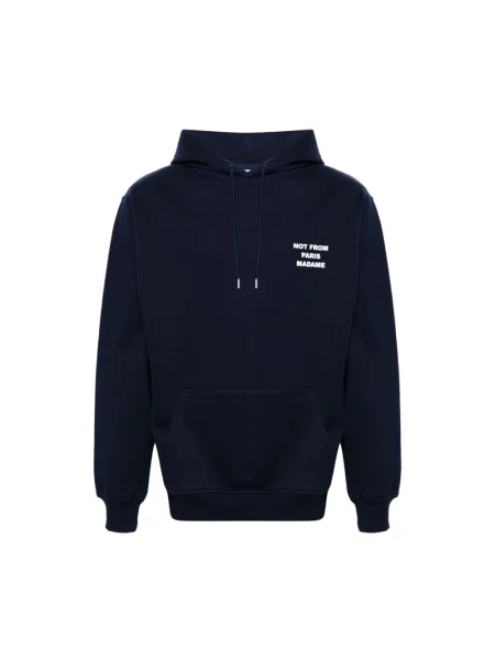 Bluza z kapturem Drole De Monsieur niebieska