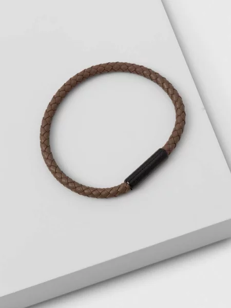 Кожена гривна Calvin Klein мъжка кафяво