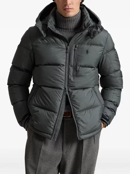 Mănuși Polo Ralph Lauren din piele de căprioară cu șireturi cu vârf închis albastru