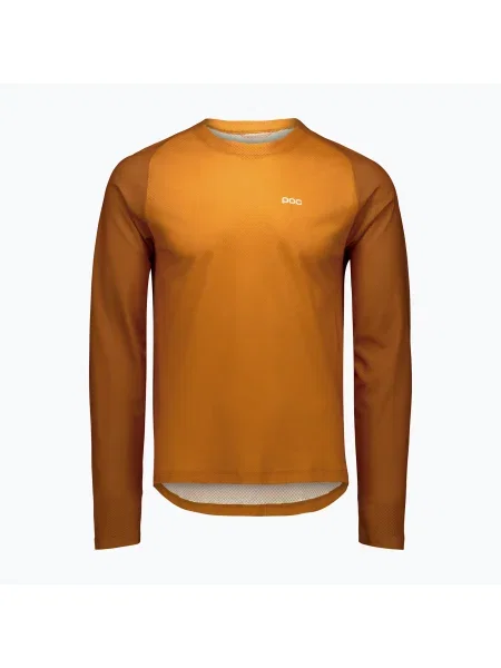 Tricou sport Poc cu mâneci lungi din jerseu maro