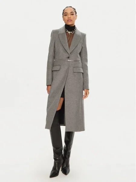 Patrizia Pepe Palton de lână gri