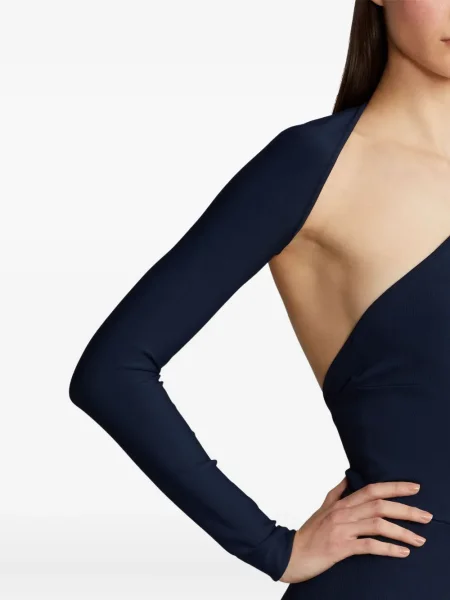 Salopetă Ralph Lauren Collection cu un umăr gol albastru