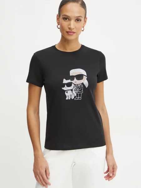 Тениска Karl Lagerfeld черно