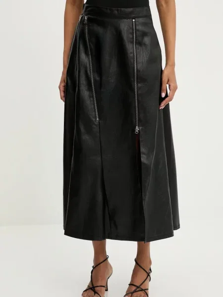 Answear Lab szoknya maxi harang alakú fekete