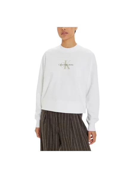 Bluza Calvin Klein Jeans biała