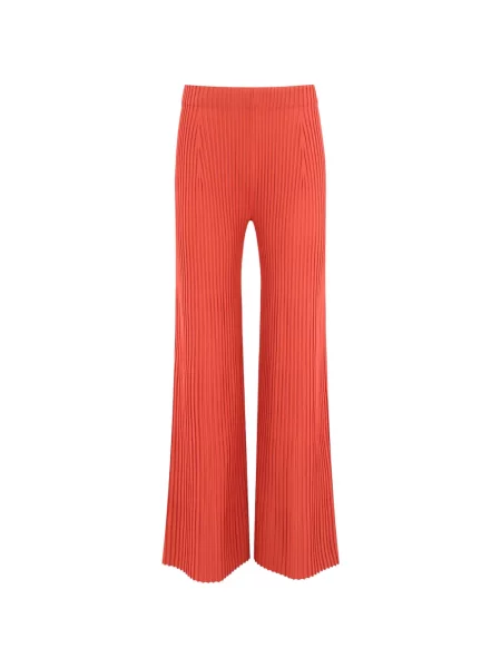 Spodnie Alexis plisowane pomarańczowe