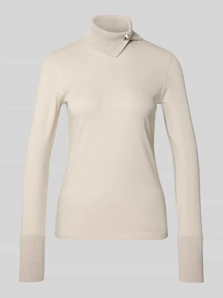 Bluzka z długim rękawem i golfem Marc Cain