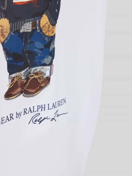 T-shirt o kroju regular fit z czystej bawełny z Polo Bear Polo Ralph Lauren biała