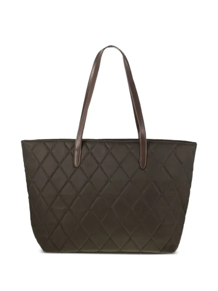 Matlasat geantă shopper Barbour maro
