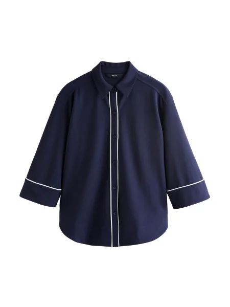 Next Bluză bleumarin alb