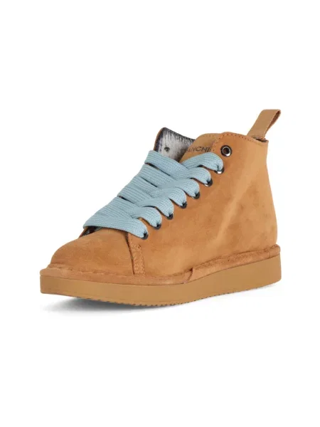 Sneakersy Panchic zamszowe brązowe