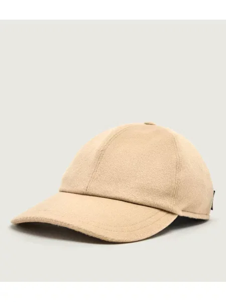 BORSALINO De lână șapcă baseball Hiker bej