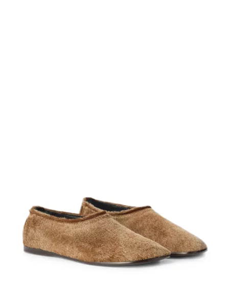Chiloți Lemaire din piele slip-on maro