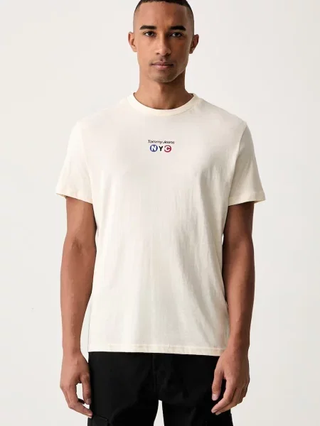 Tommy Jeans tričko dámske béžová