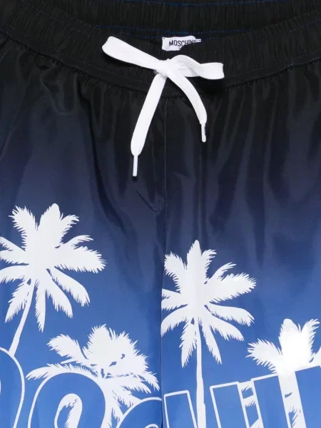 Slip de baie Moschino cu imagine albastru