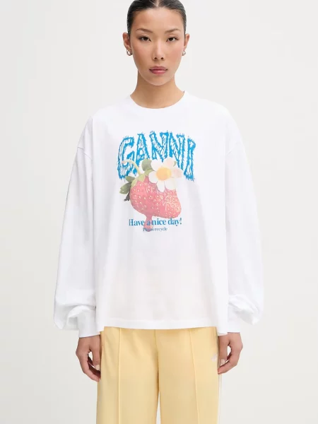 GANNI longsleeve biała