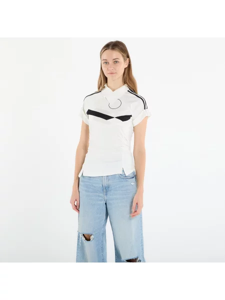 T-shirt adidas Re-Con Top Off White/ Black M biała