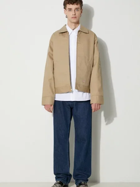 Kurtka Dickies Lined Recycled Eisenhower Jacket Khaki M beżowa