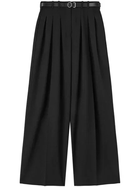 Pantaloni Jil Sander de lână negru