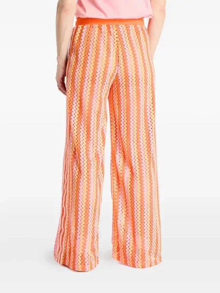 Șosete Adidas cu dungi cu tepi plasă maro