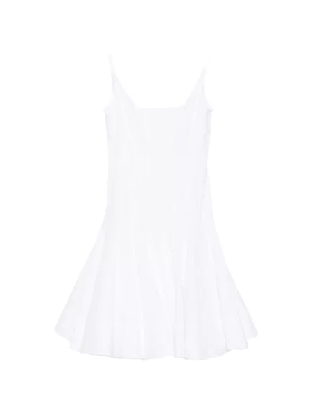 Rochie mini Jacquemus evazată alb