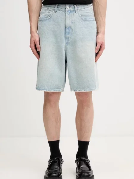 BEAMS pantaloni scurți din denim pentru bărbați