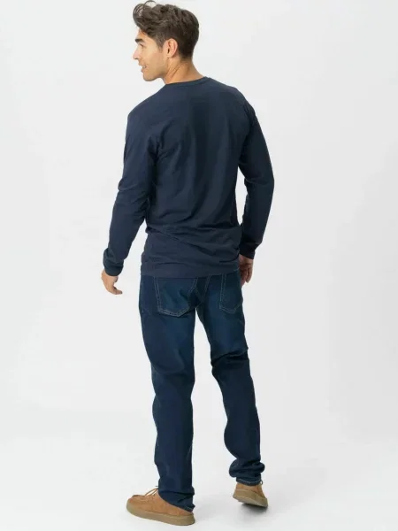 TEESHOPPEN Cămașă Basic Long bleumarin