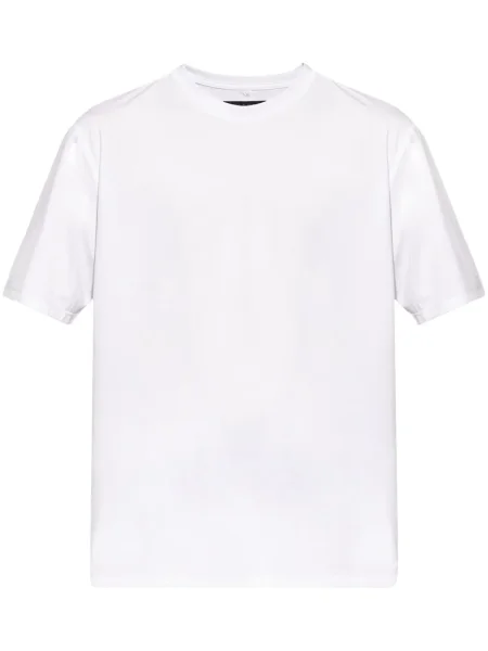 Къс тениска Rag & Bone с кръгло деколте бяло