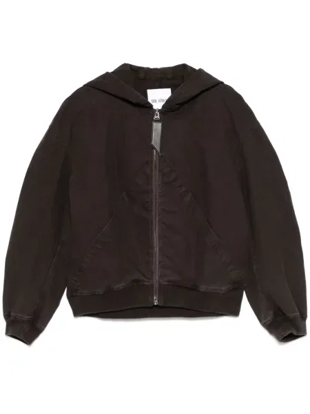 Geacă bomber The Attico cu glugă maro