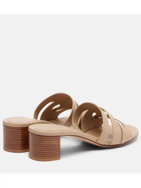 Sandale Gianvito Rossi din piele bej
