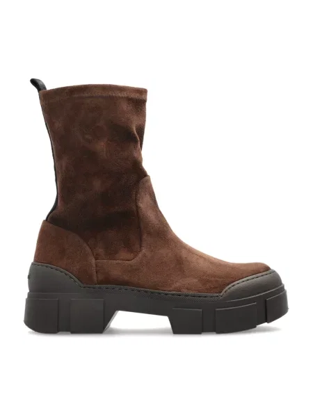 Buty do kostki Vic Matie skórzane brązowe