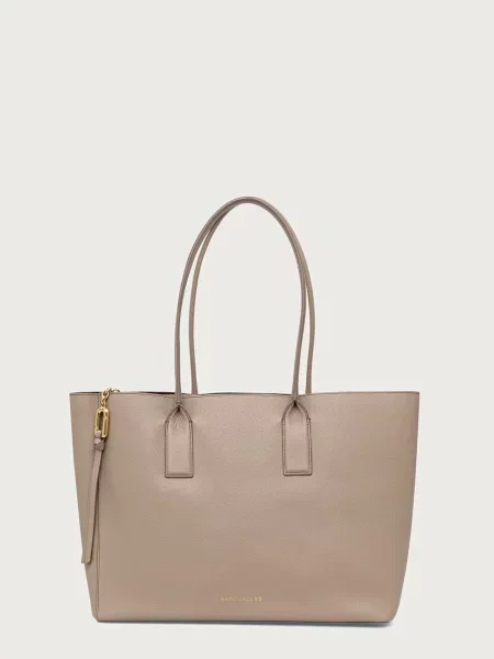 Marc Jacobs De piele geantă shopper Pop J Marc Work Tote bej