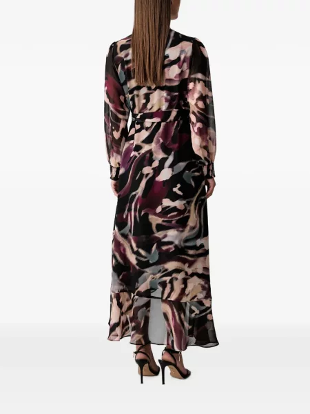 Rochie midi Joseph Ribkoff cu imagine cu imprimeu abstract plic negru