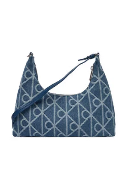 Calvin Klein Kabelka na rameno denim / biela modrá