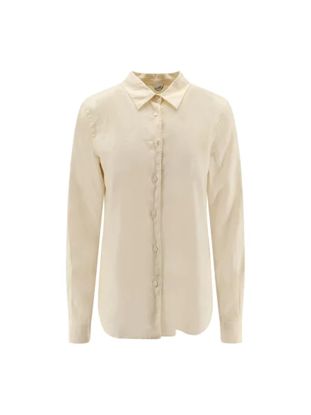 Lniana koszula Aspesi klasyczna biała